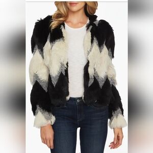 Unreal Fur Looking Coat Glamorous Chic Mob Wife Retro Disco 70's Size Large